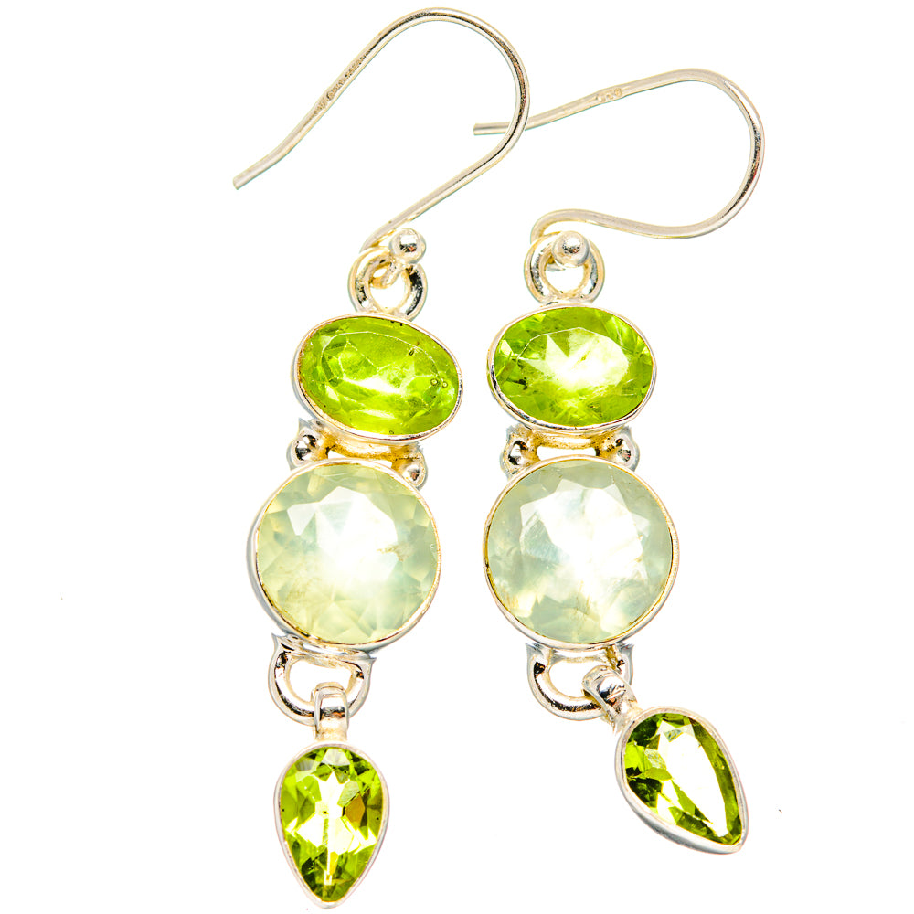 Prehnite Earrings handcrafted by Anasilvercos - EARR430033 - Photo 2