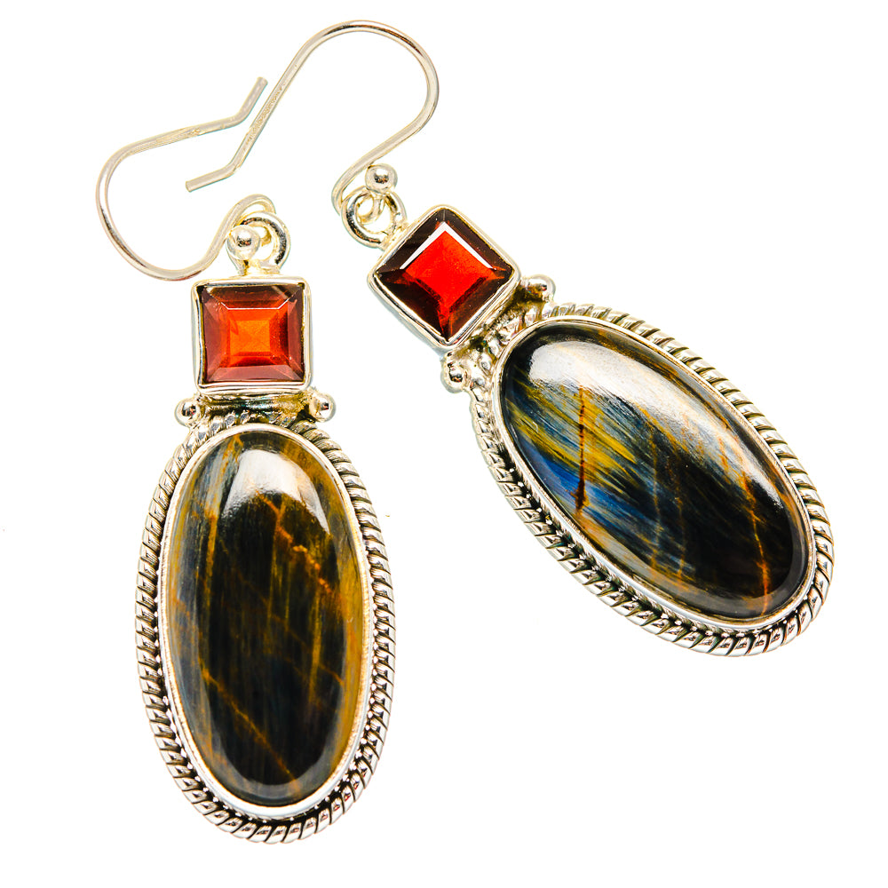 Pietersite Earrings handcrafted by Anasilvercos - EARR430035 - Photo 2