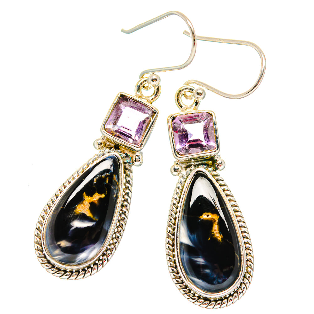 Pietersite Earrings handcrafted by Anasilvercos - EARR430042 - Photo 2
