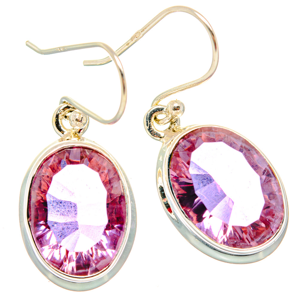 Color Change Alexandrite (Lab.) Earrings handcrafted by Anasilvercos - EARR430043 - Photo 2