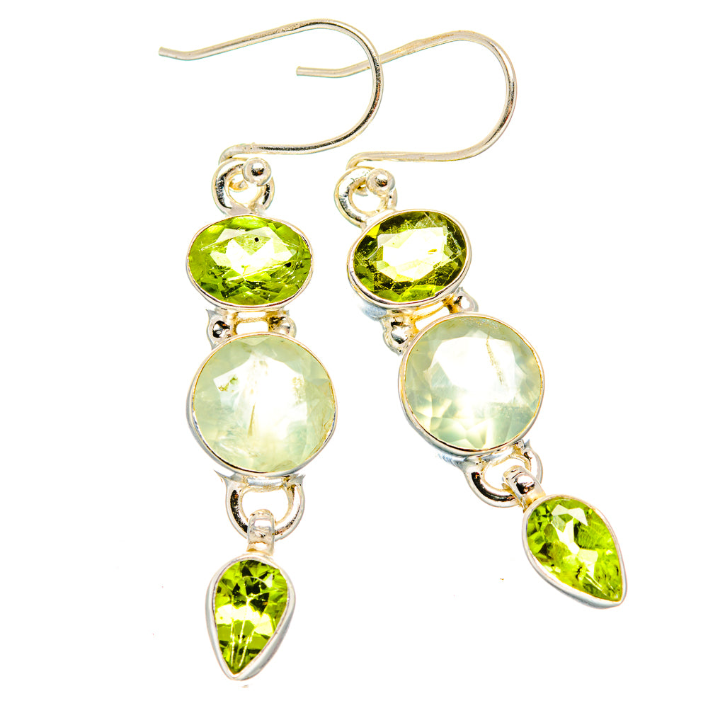 Prehnite Earrings handcrafted by Anasilvercos - EARR430044 - Photo 2