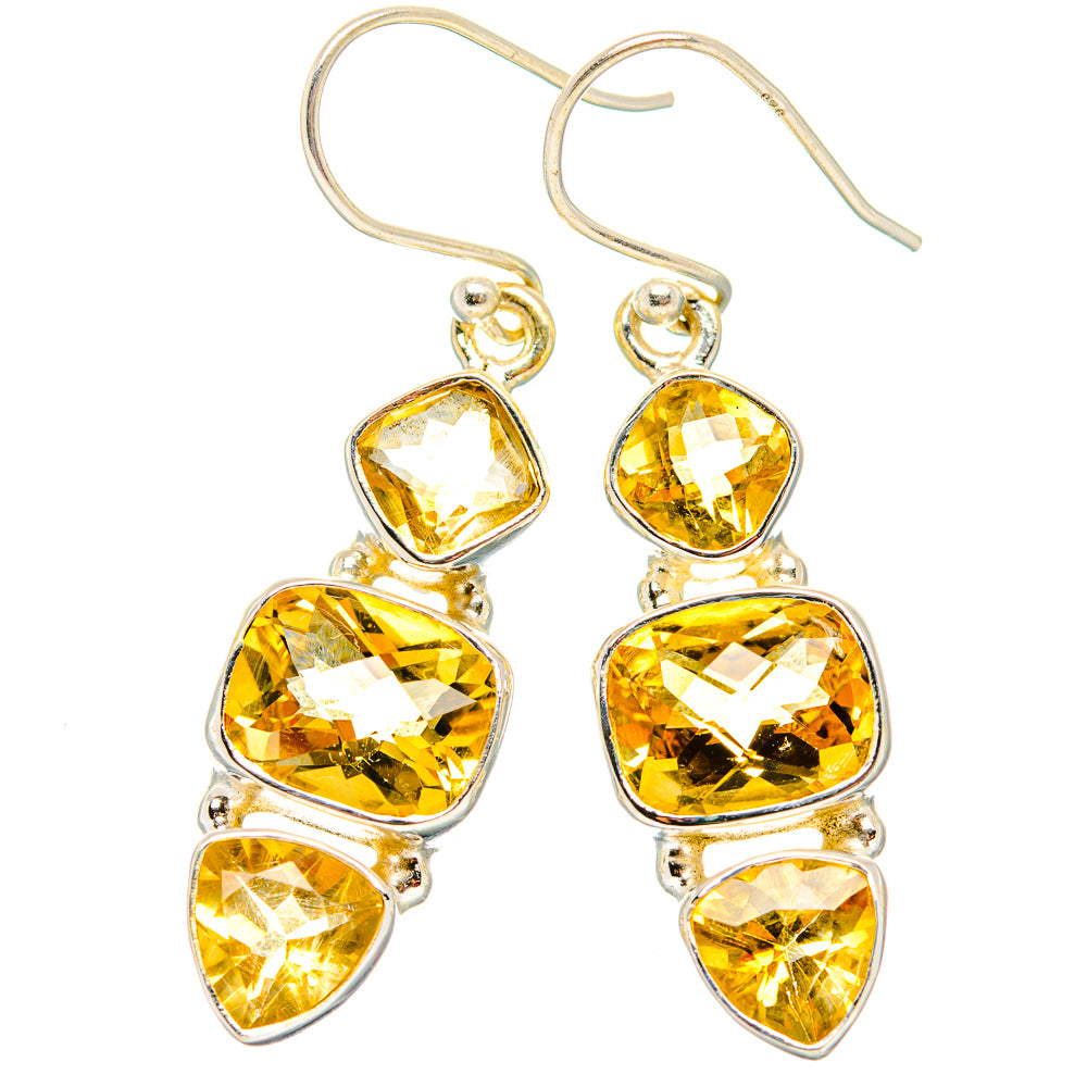 Citrine Earrings handcrafted by Anasilvercos - EARR430045 - Photo 2