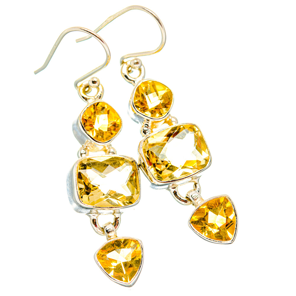 Citrine Earrings handcrafted by Anasilvercos - EARR430054 - Photo 2
