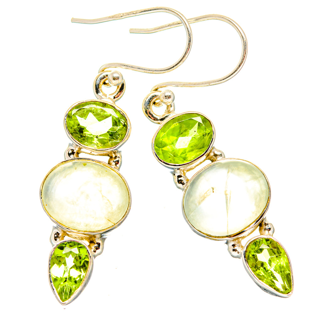 Prehnite Earrings handcrafted by Anasilvercos - EARR430063 - Photo 2
