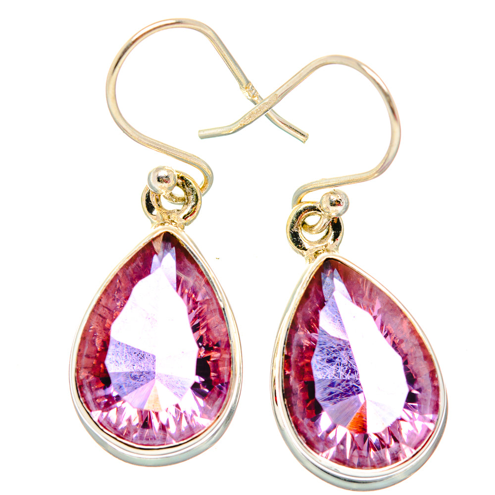 Color Change Alexandrite (Lab.) Earrings handcrafted by Anasilvercos - EARR430064 - Photo 2