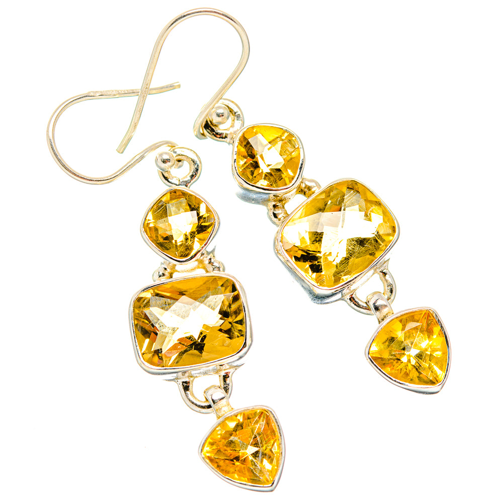 Citrine Earrings handcrafted by Anasilvercos - EARR430068 - Photo 2