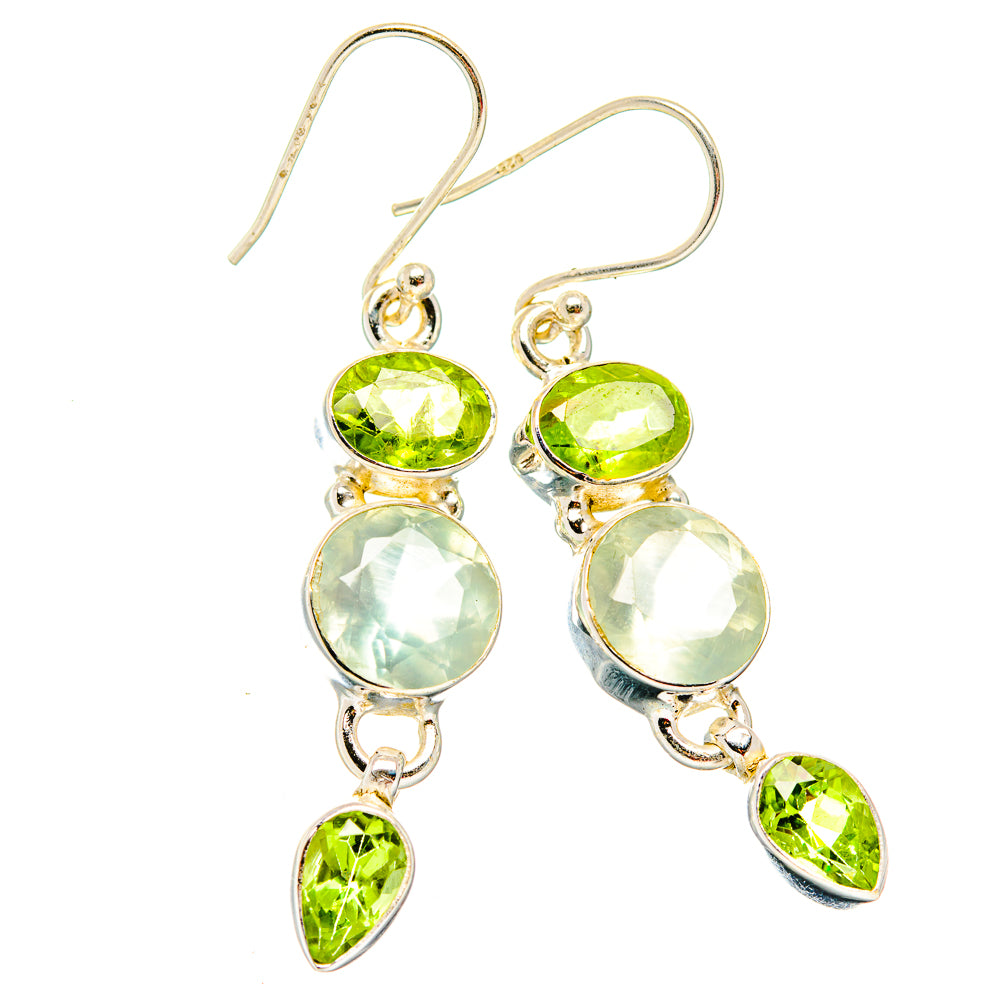 Prehnite Earrings handcrafted by Anasilvercos - EARR430069 - Photo 2