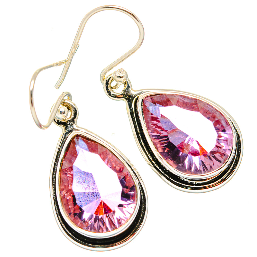Color Change Alexandrite (Lab.) Earrings handcrafted by Anasilvercos - EARR430070 - Photo 2