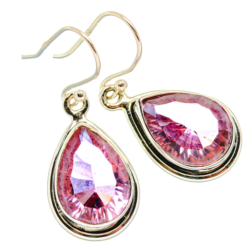 Color Change Alexandrite (Lab.) Earrings handcrafted by Anasilvercos - EARR430072 - Photo 2
