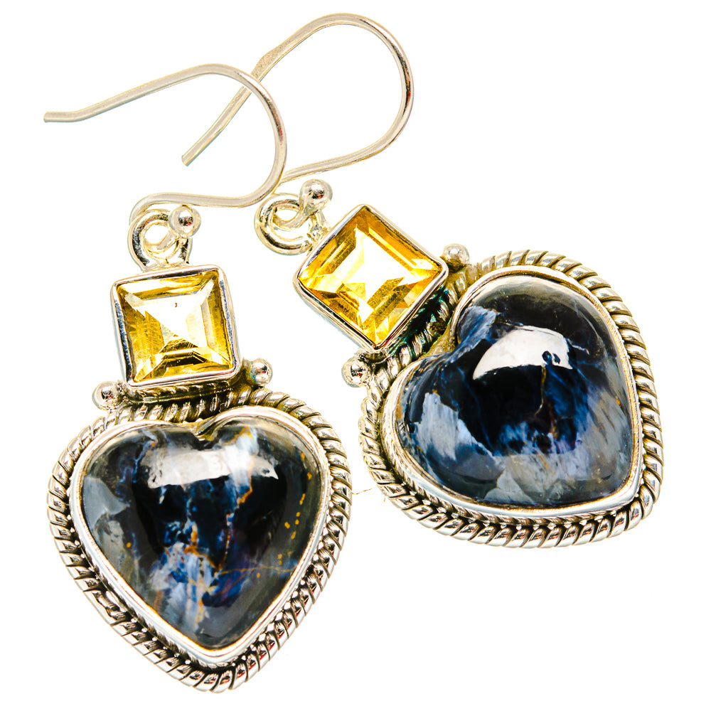 Pietersite Earrings handcrafted by Anasilvercos - EARR430077 - Photo 2
