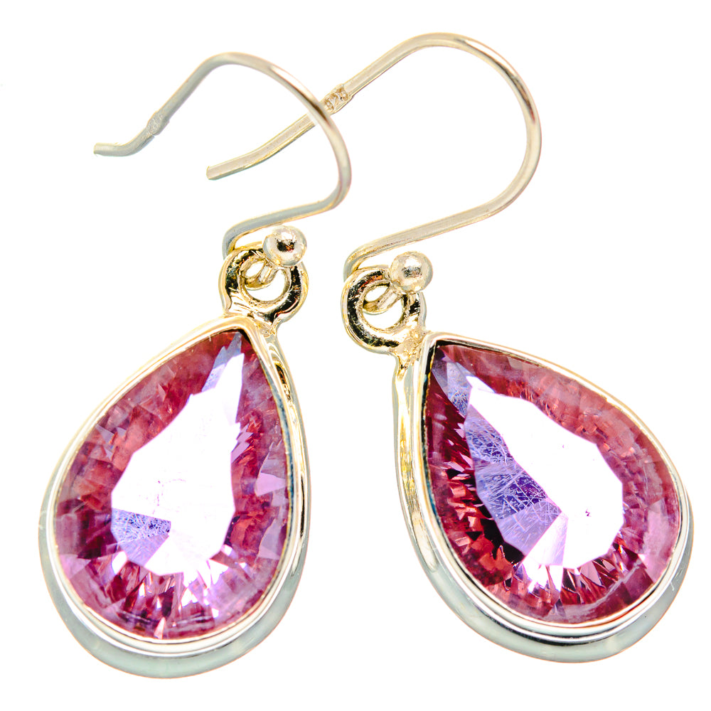 Color Change Alexandrite (Lab.) Earrings handcrafted by Anasilvercos - EARR430078 - Photo 2