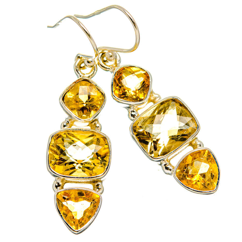 Citrine Earrings handcrafted by Anasilvercos - EARR430082 - Photo 2