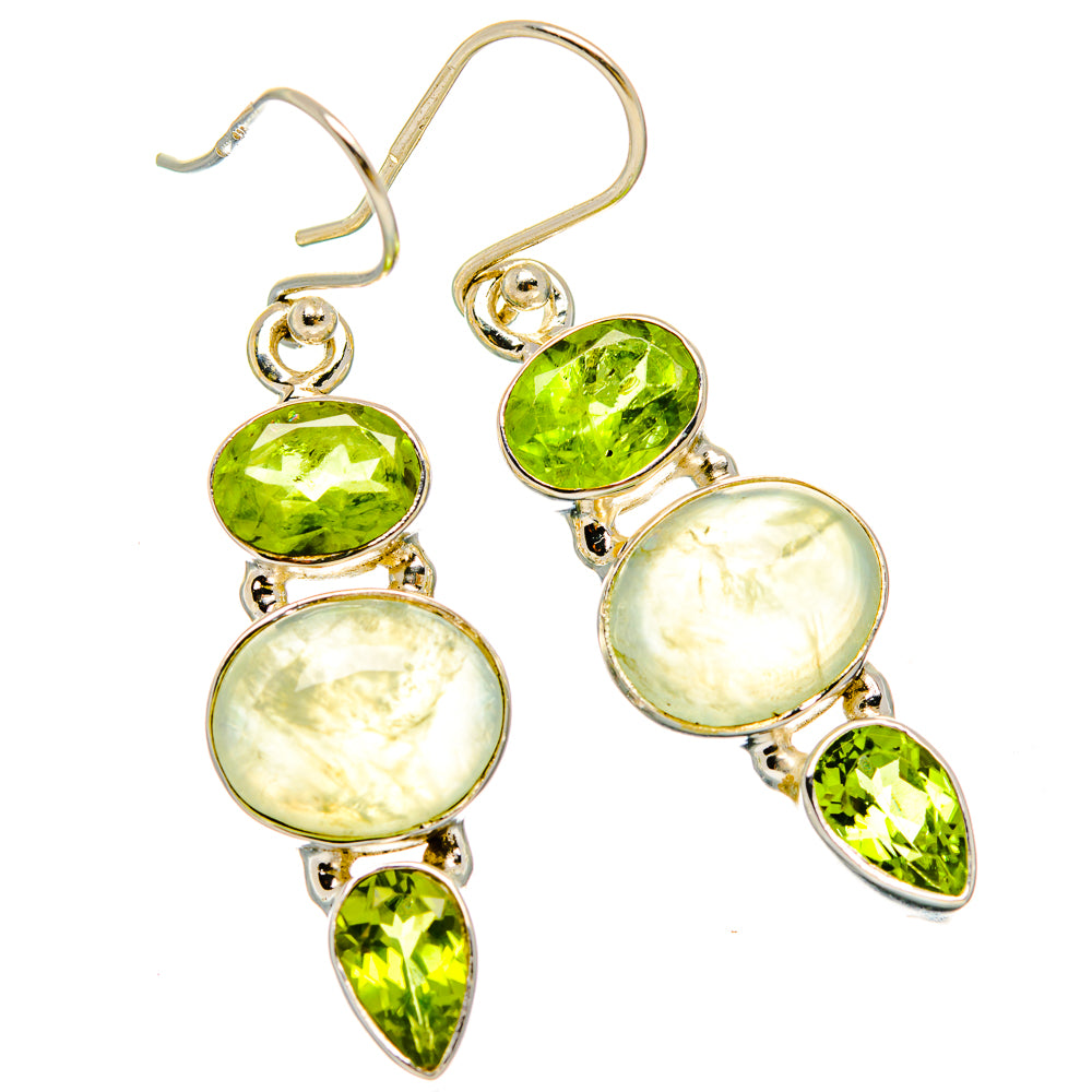 Prehnite Earrings handcrafted by Anasilvercos - EARR430092 - Photo 2