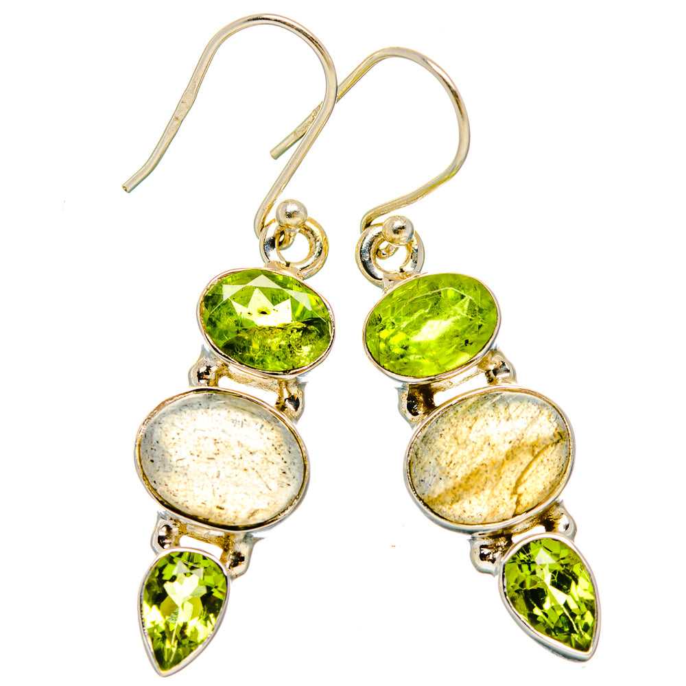 Labradorite Earrings handcrafted by Anasilvercos - EARR430117 - Photo 2