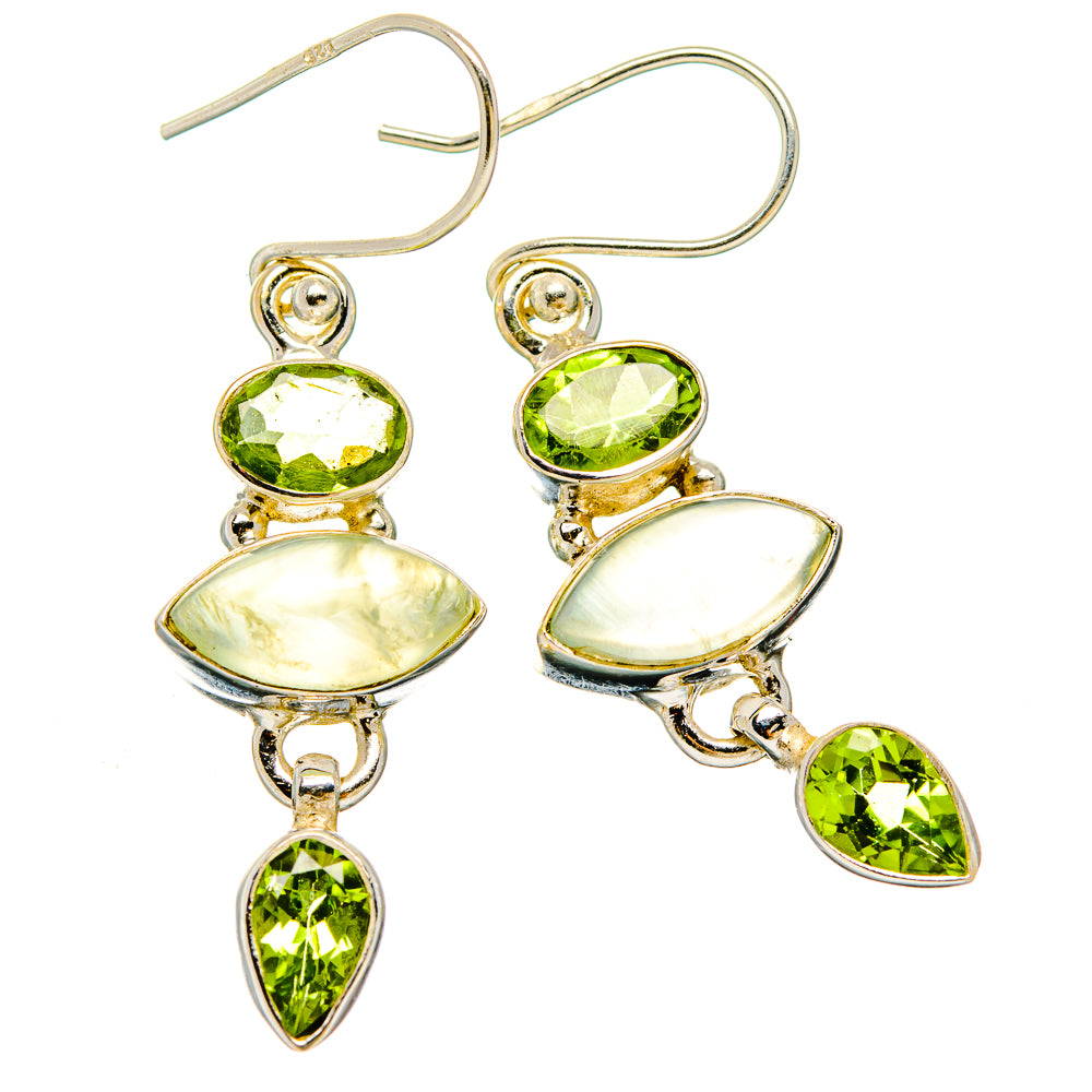 Prehnite Earrings handcrafted by Anasilvercos - EARR430125 - Photo 2