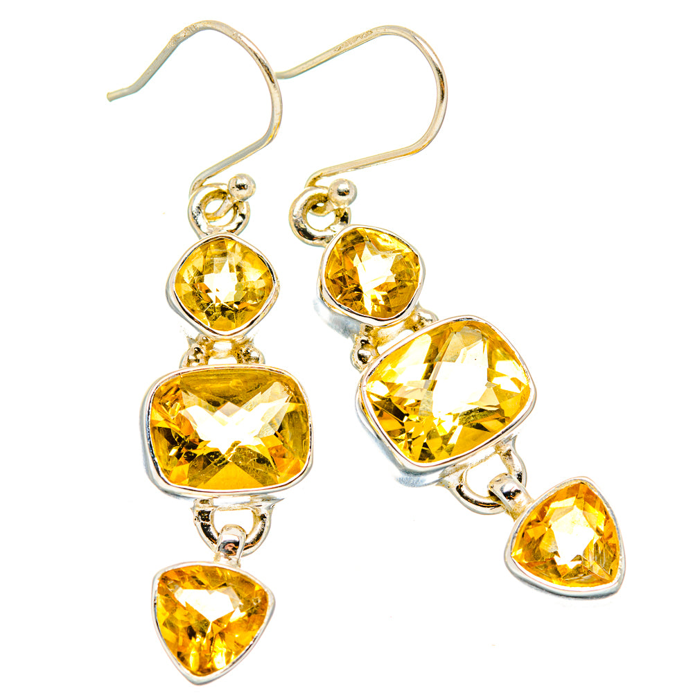Citrine Earrings handcrafted by Anasilvercos - EARR430130 - Photo 2