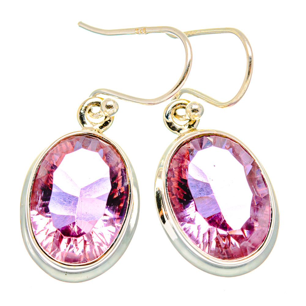 Color Change Alexandrite (Lab.) Earrings handcrafted by Anasilvercos - EARR430132 - Photo 2