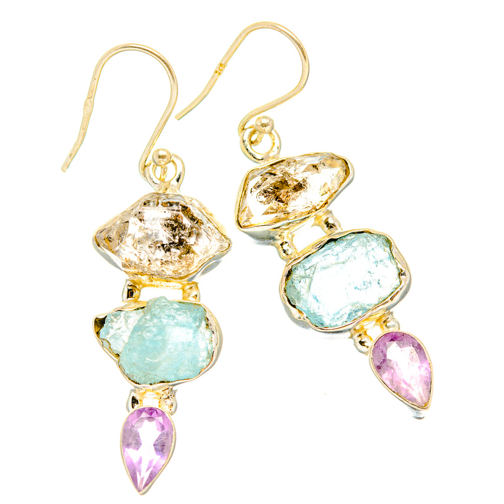 Aquamarine Earrings handcrafted by Anasilvercos - EARR430136 - Photo 2