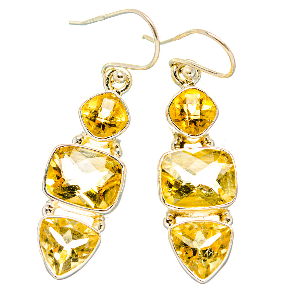 Citrine Earrings handcrafted by Anasilvercos - EARR430143 - Photo 2