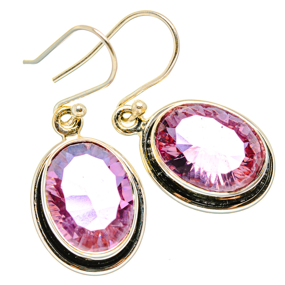 Color Change Alexandrite (Lab.) Earrings handcrafted by Anasilvercos - EARR430145 - Photo 2