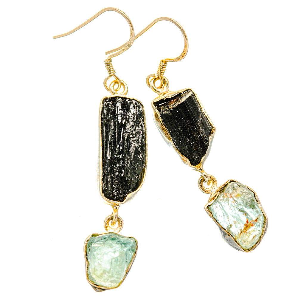 Black Tourmaline Earrings handcrafted by Anasilvercos - EARR430151 - Photo 2