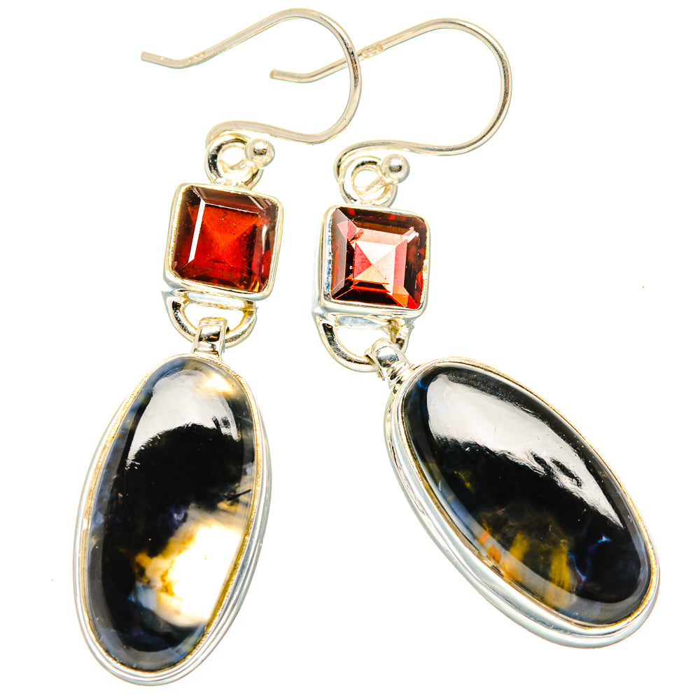 Pietersite Earrings handcrafted by Anasilvercos - EARR430154 - Photo 2