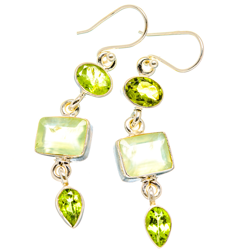 Prehnite Earrings handcrafted by Anasilvercos - EARR430158 - Photo 2