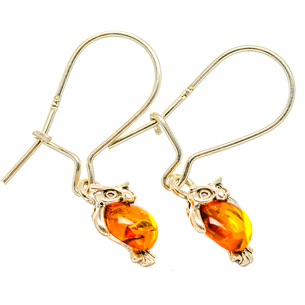 Baltic Amber Earrings handcrafted by Anasilvercos - EARR430160 - Photo 2