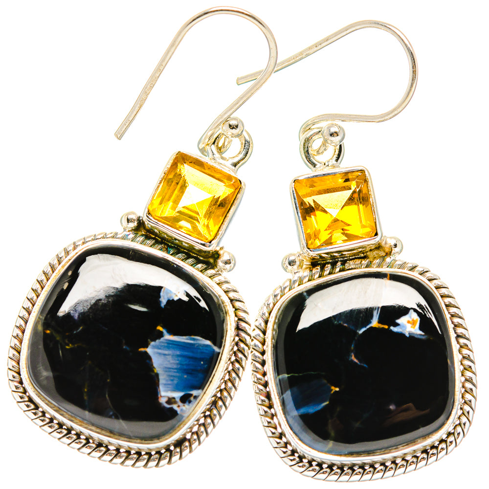 Pietersite Earrings handcrafted by Anasilvercos - EARR430161 - Photo 2