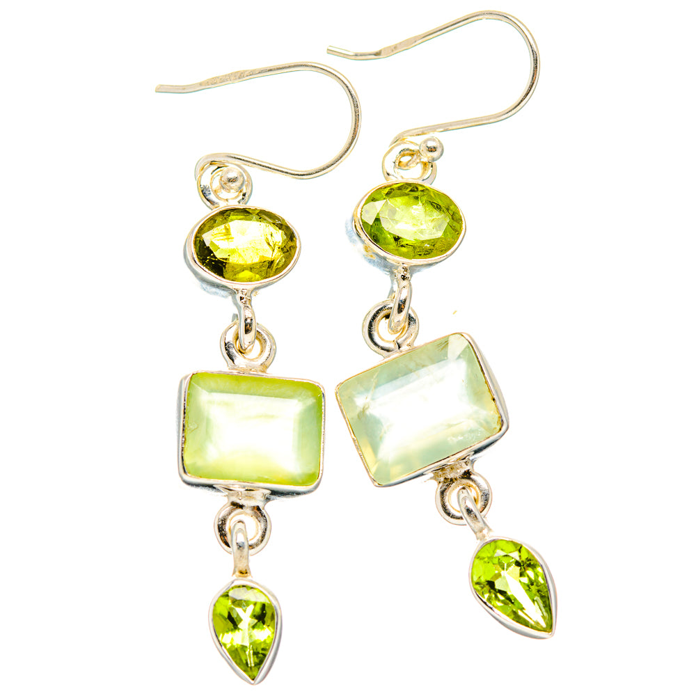 Prehnite Earrings handcrafted by Anasilvercos - EARR430163 - Photo 2