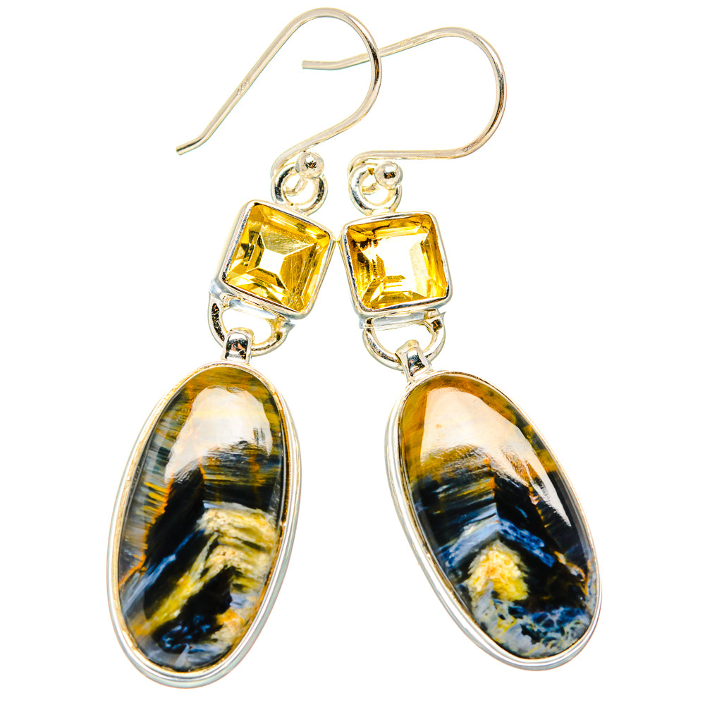 Pietersite Earrings handcrafted by Anasilvercos - EARR430164 - Photo 2