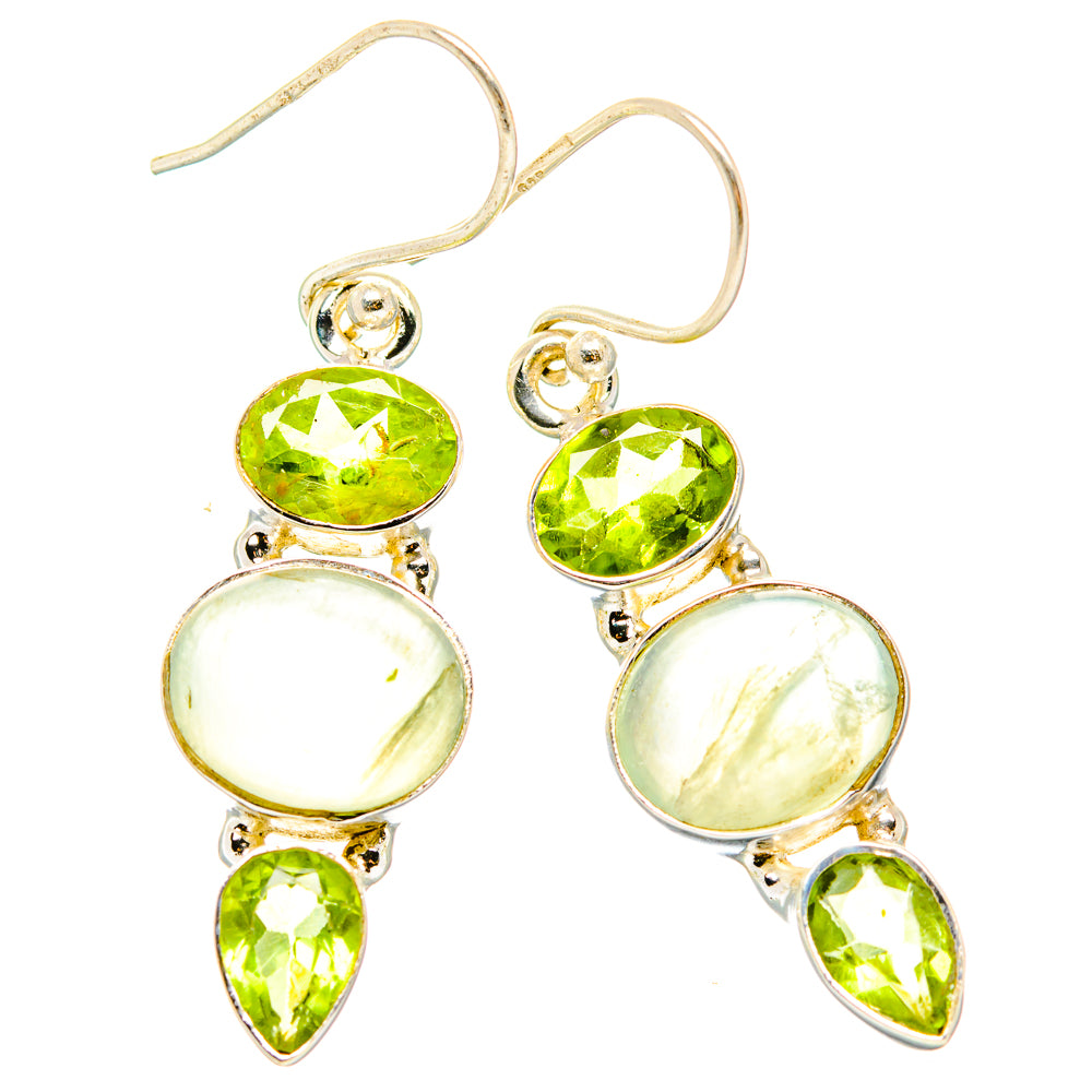 Prehnite Earrings handcrafted by Anasilvercos - EARR430167 - Photo 2