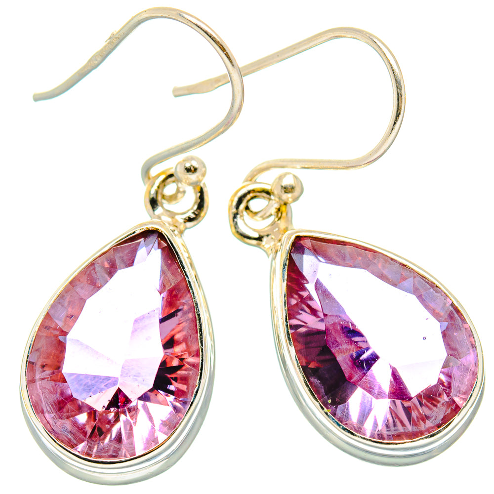 Color Change Alexandrite (Lab.) Earrings handcrafted by Anasilvercos - EARR430179 - Photo 2