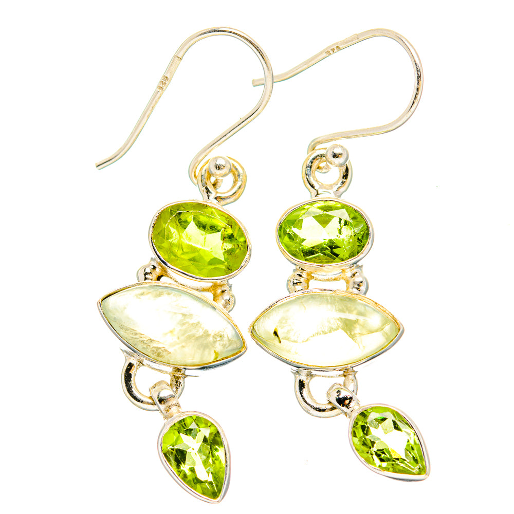 Prehnite Earrings handcrafted by Anasilvercos - EARR430183 - Photo 2