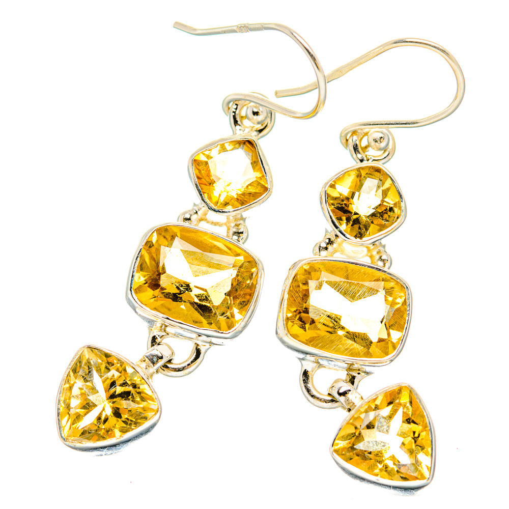 Citrine Earrings handcrafted by Anasilvercos - EARR430186 - Photo 2