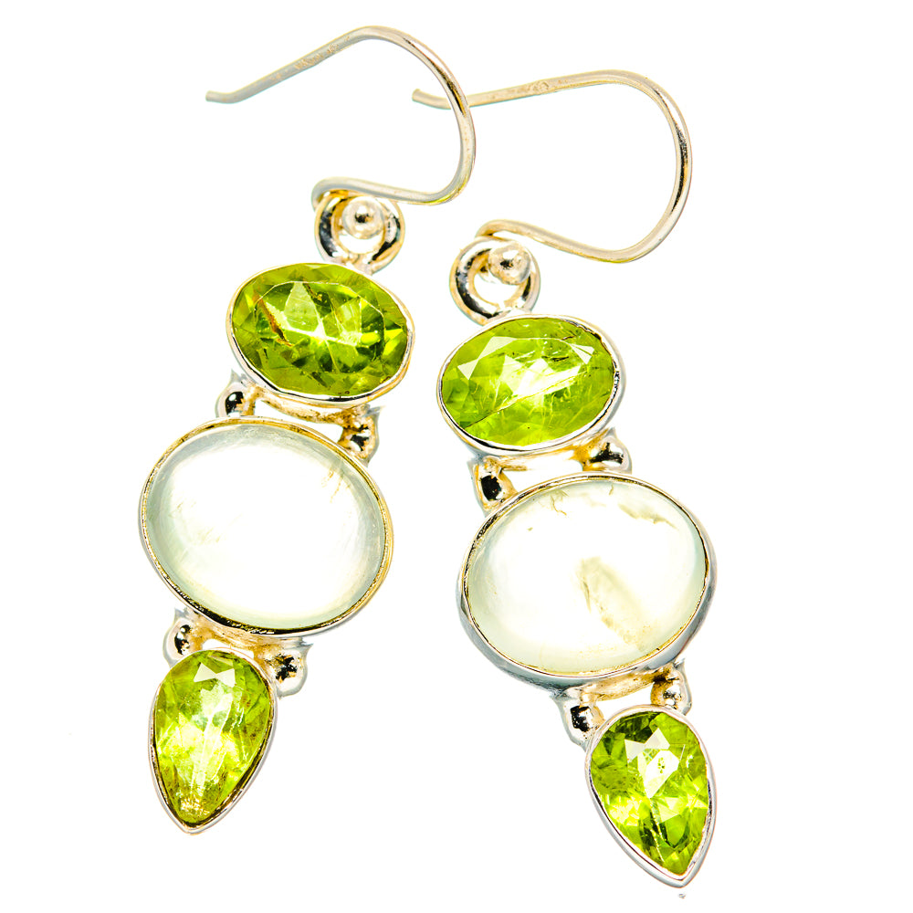 Prehnite Earrings handcrafted by Anasilvercos - EARR430192 - Photo 2