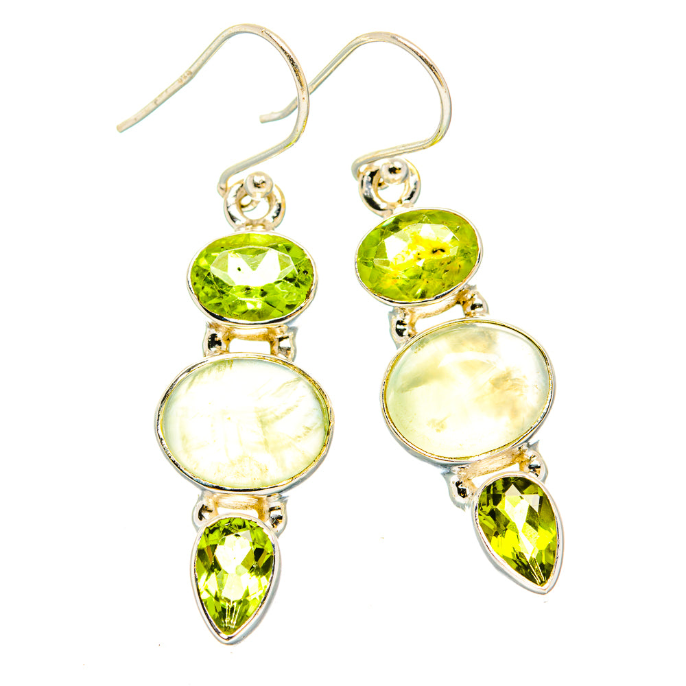 Prehnite Earrings handcrafted by Anasilvercos - EARR430200 - Photo 2