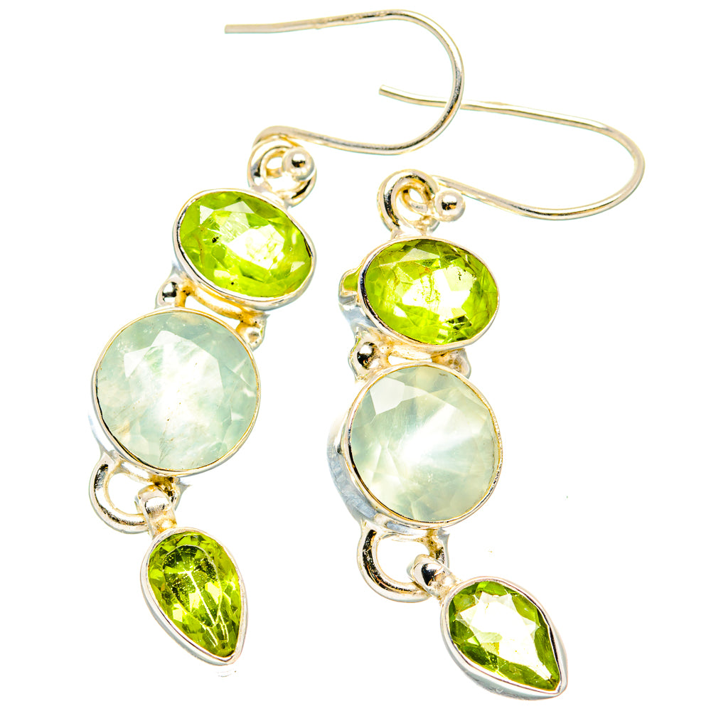 Prehnite Earrings handcrafted by Anasilvercos - EARR430207 - Photo 2