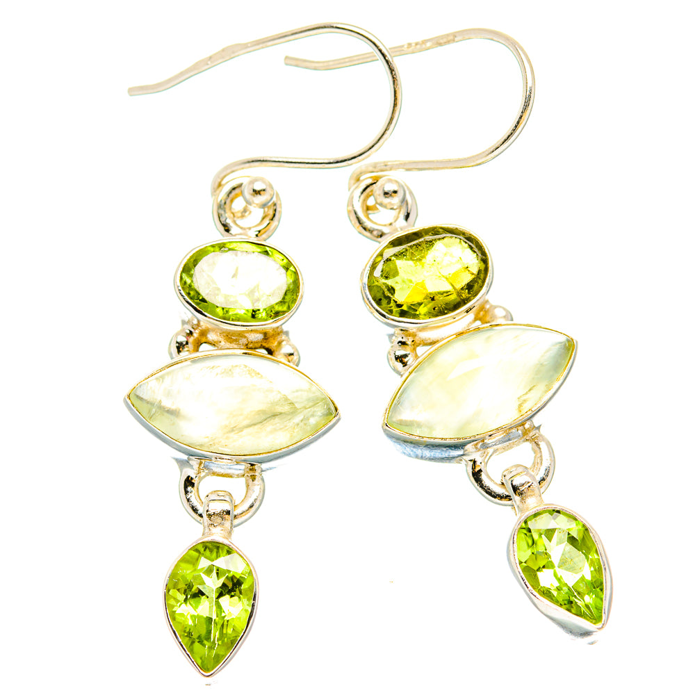 Prehnite Earrings handcrafted by Anasilvercos - EARR430220 - Photo 2