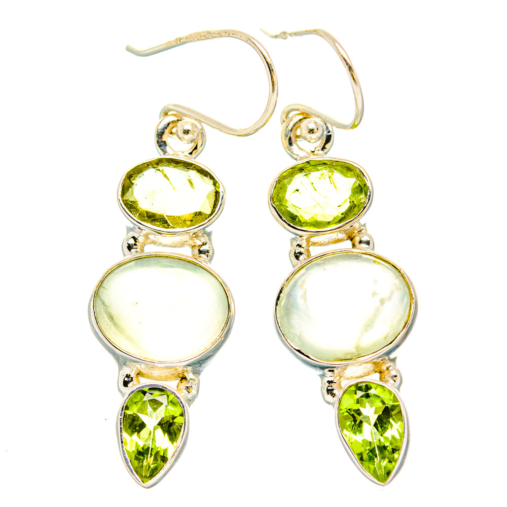 Prehnite Earrings handcrafted by Anasilvercos - EARR430222 - Photo 2