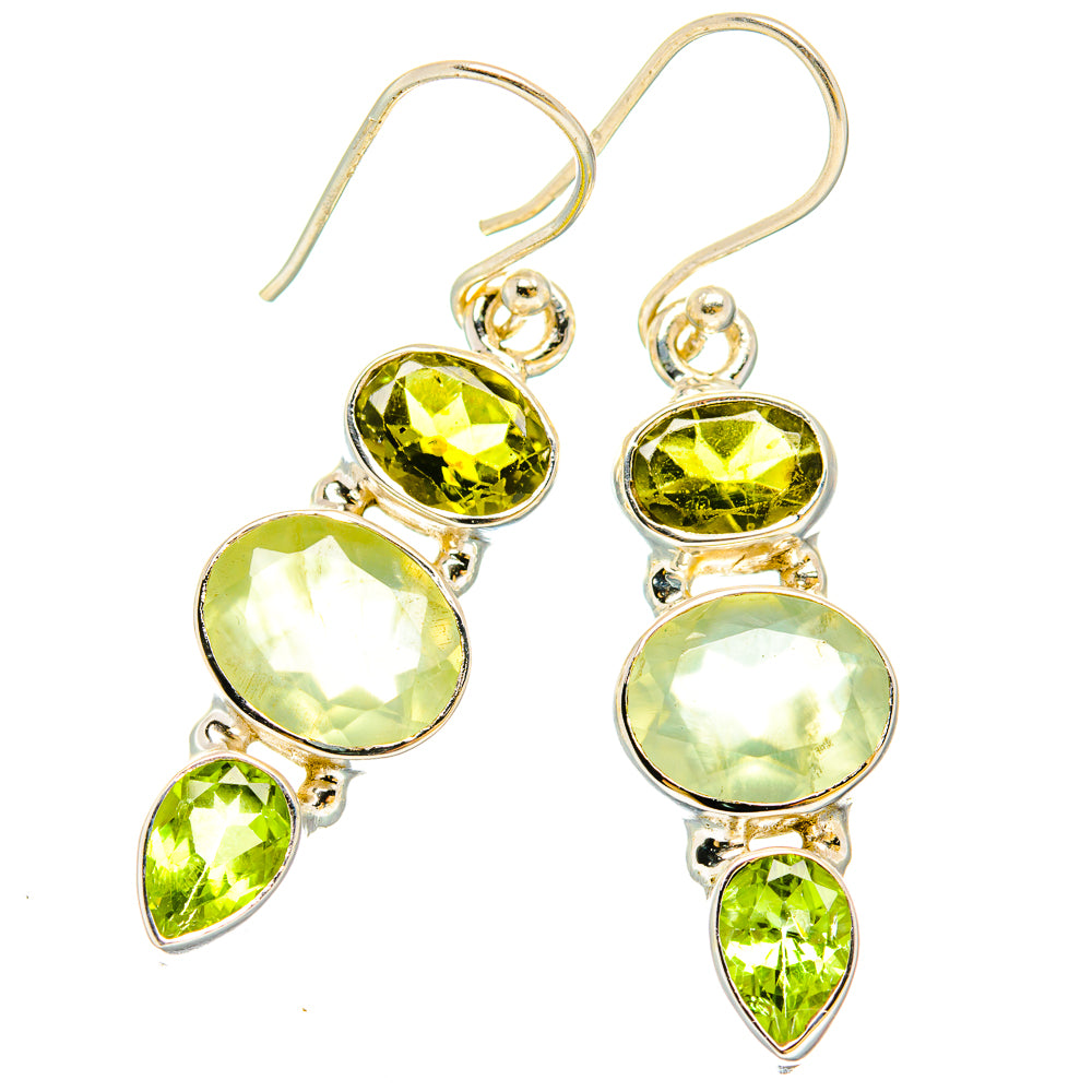 Prehnite Earrings handcrafted by Anasilvercos - EARR430224 - Photo 2