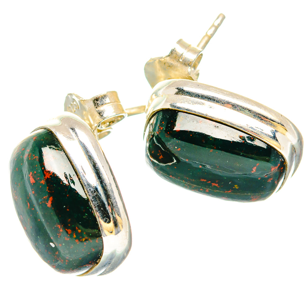 Bloodstone Earrings handcrafted by Anasilvercos - EARR430229 - Photo 2