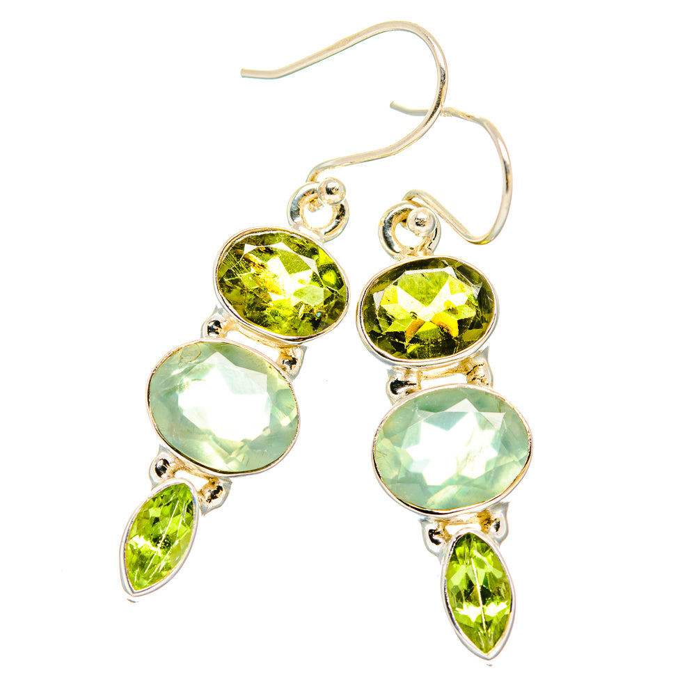 Prehnite Earrings handcrafted by Anasilvercos - EARR430234 - Photo 2