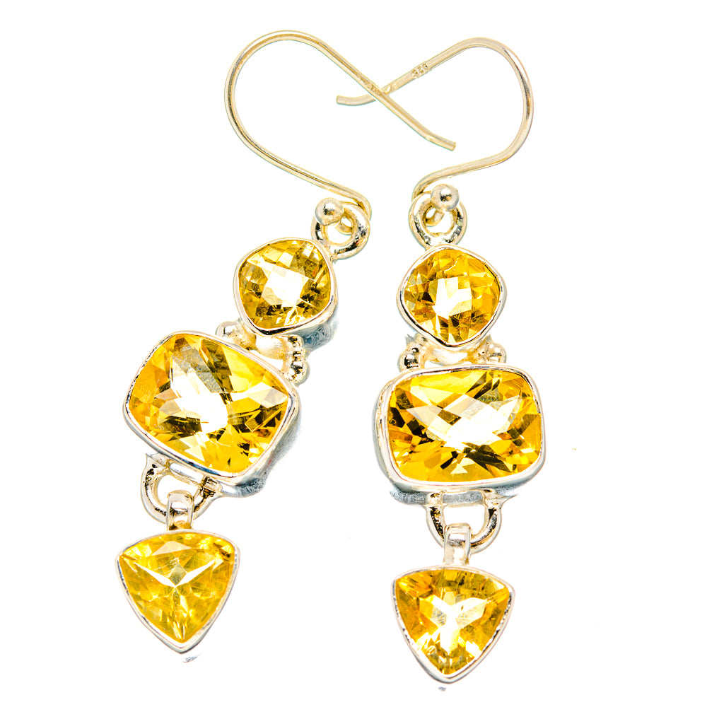 Citrine Earrings handcrafted by Anasilvercos - EARR430238 - Photo 2