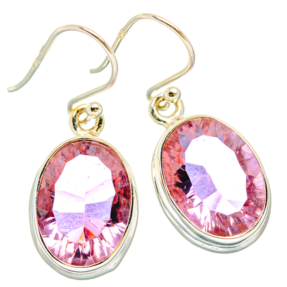 Color Change Alexandrite (Lab.) Earrings handcrafted by Anasilvercos - EARR430242 - Photo 2
