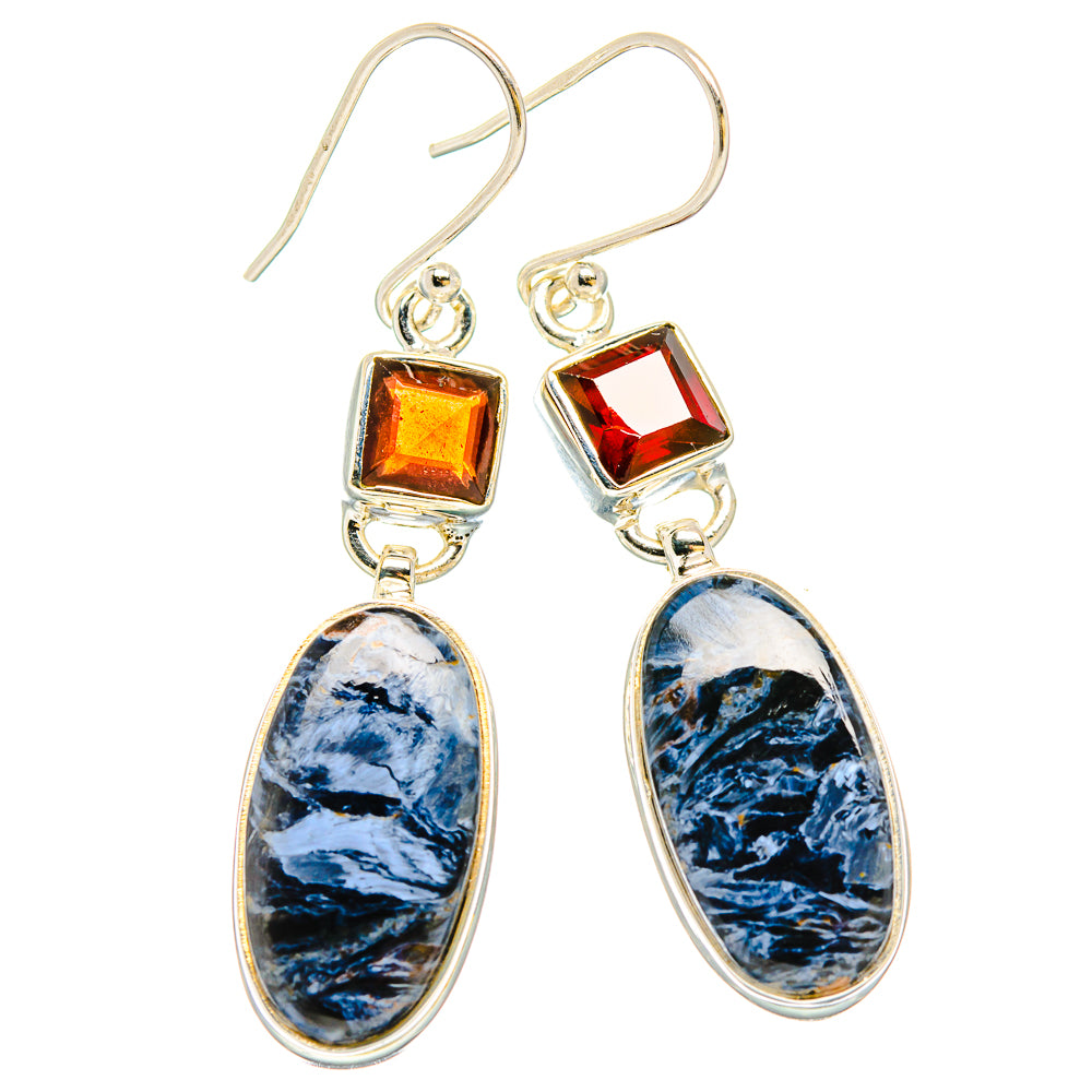 Pietersite Earrings handcrafted by Anasilvercos - EARR430244 - Photo 2