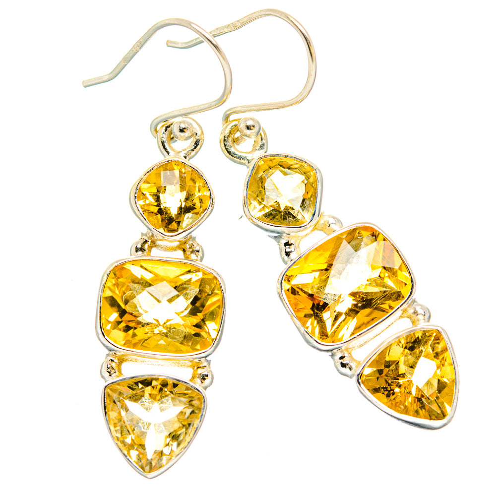 Citrine Earrings handcrafted by Anasilvercos - EARR430247 - Photo 2