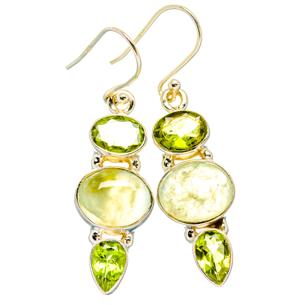 Prehnite Earrings handcrafted by Anasilvercos - EARR430249 - Photo 2