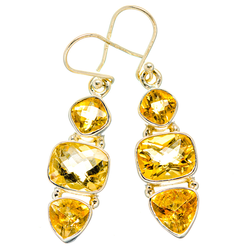 Citrine Earrings handcrafted by Anasilvercos - EARR430251 - Photo 2