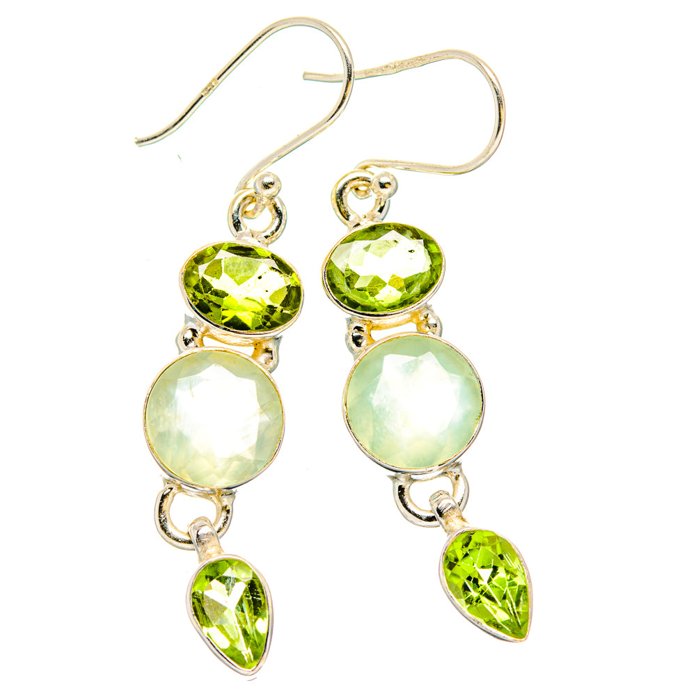 Prehnite Earrings handcrafted by Anasilvercos - EARR430255 - Photo 2